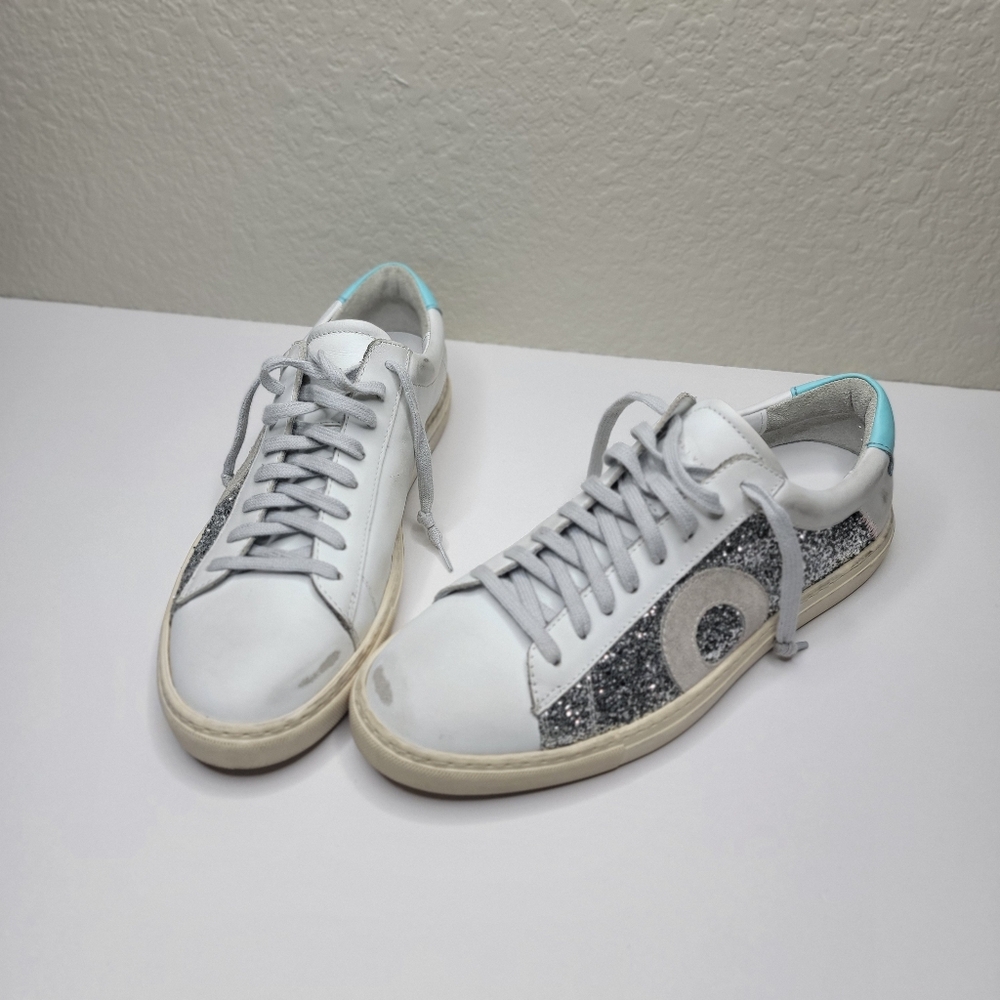 Oliver Cabell Silver White Retro Sneakers